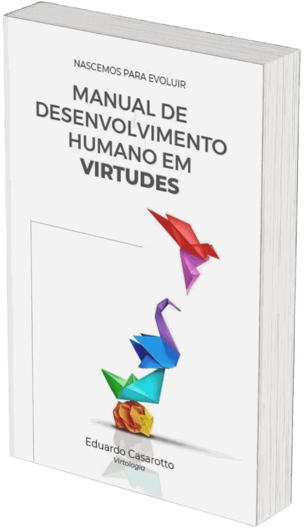 Capa do Manual de Desenvolvimento Humano em Virtudes, de Eduardo Casarotto.