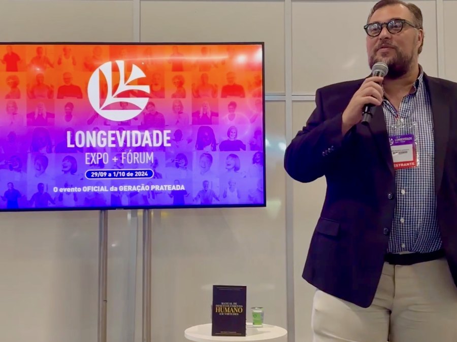 Eduardo Casarotto como palestrante no Longevidade Expo + Fórum.